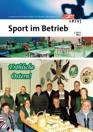 Verbandszeitschrift Sport im Betrieb - Ausgabe 2013/1