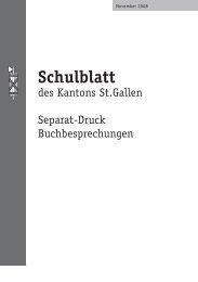 Schulblatt - schule.sg.ch