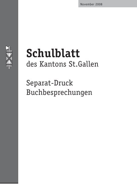 Schulblatt Schule Sg Ch