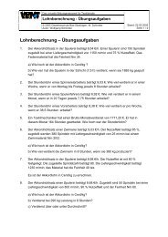 Lohnberechnung (Übungsaufgaben) - ViBiNeT