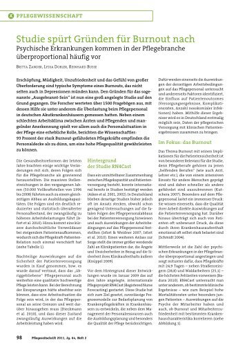 2011 zander Pflegezeitschrift Burnout (PDF, 244,0 KB) - Fachgebiet ...