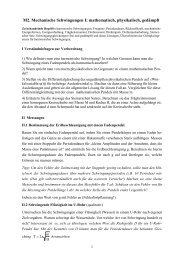 M2 Schwingungen - Physikalisches Institut Heidelberg