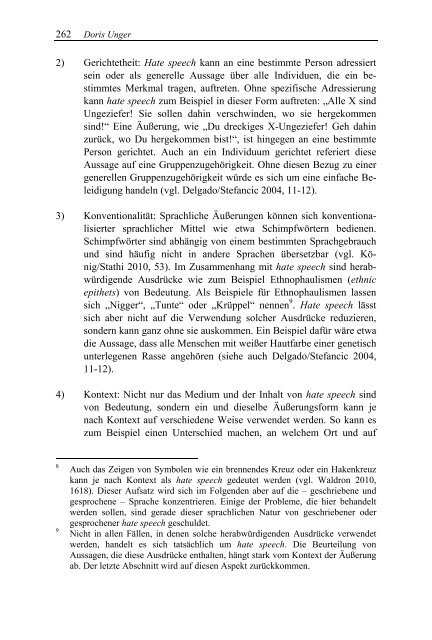 Hassrede/ Hate Speech - Allgemeine Linguistik