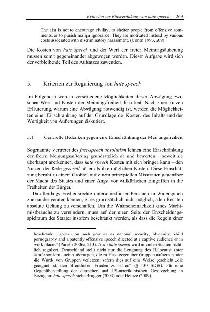 Hassrede/ Hate Speech - Allgemeine Linguistik