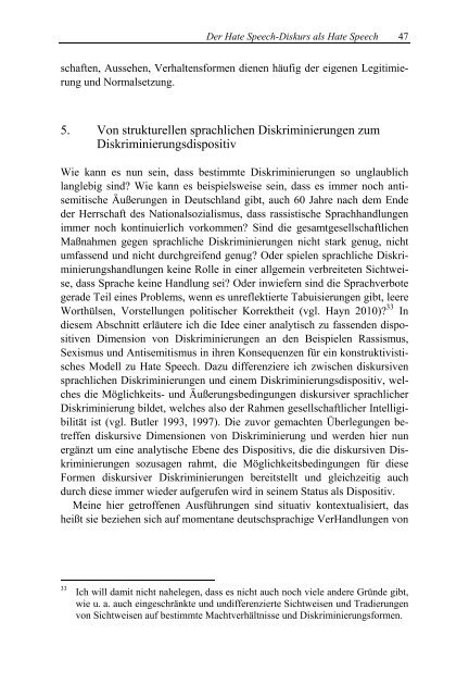 Hassrede/ Hate Speech - Allgemeine Linguistik