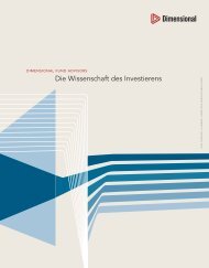 Die Wissenschaft des Investierens - Dimensional Fund Advisors