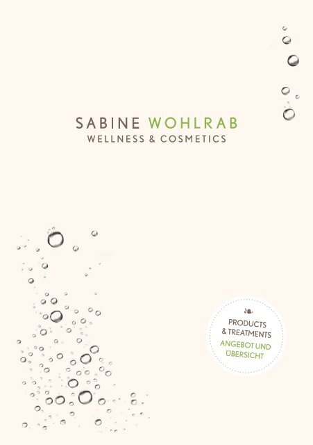 products & treatments angebot und übersicht - SABINE WOHLRAB ...