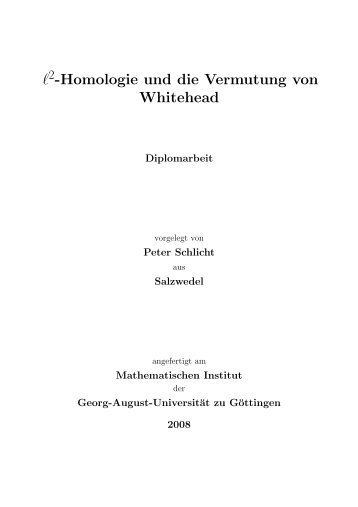 "l²-homology and Whitehead's asphericity conjecture" (German only)