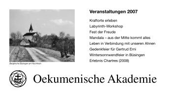 Oekumenische Akademie - Metanoia-Verlag