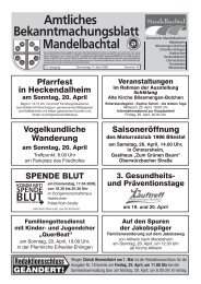 Amtliches Bekanntmachungsblatt Mandelbachtal U