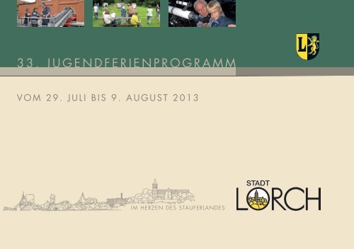 Jugendferienprogramm 2013 - Stadt Lorch