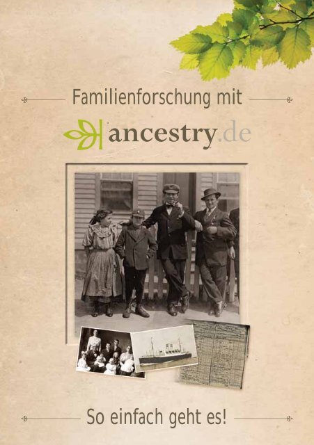 Familienforschung mit So einfach geht es! - Ancestry.com