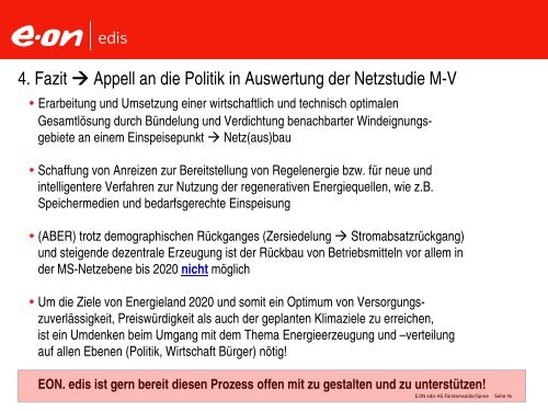 Energieversorgung durch regionale Netzbetreiber E.ON ... - Vdi-mv.de