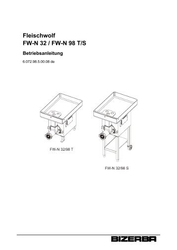 Bedienungsanleitung FW 32 98 - OBRECHT Technologie AG