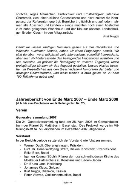 Nr. 57, März 2008 - VOM Verein für Ostkirchliche Musik