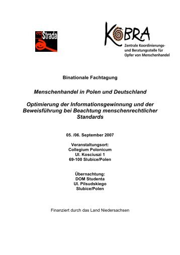 Menschenhandel in Polen und Deutschland Optimierung ... - Kobra