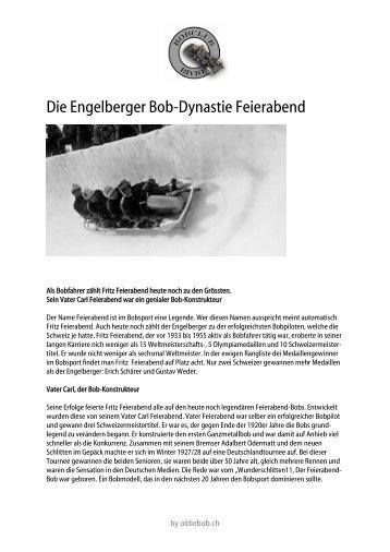 DieEngelberger Bob-Dynastie Feierabend - by marcus.ch