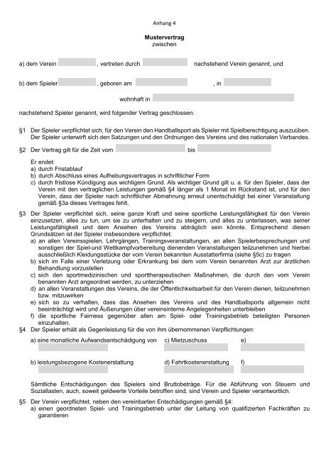 Reglement für Verbandswechsel - European Handball Federation