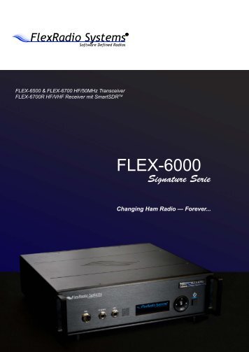 FLEX-6000 - FlexRadio Systems