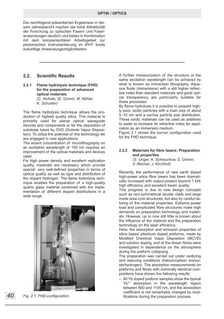 Annual Report 2005 - IPHT Jena