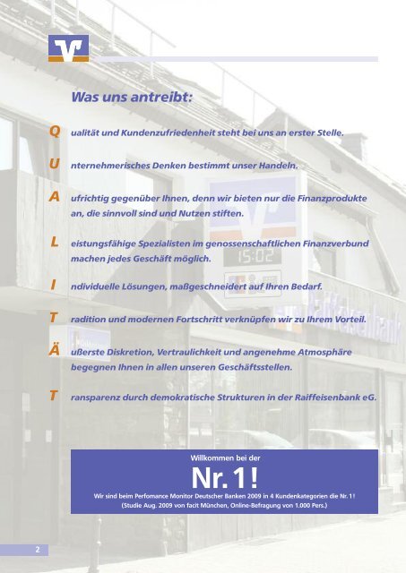 Geschäftsbericht 2005 - Raiffeisenbank eG Simmerath