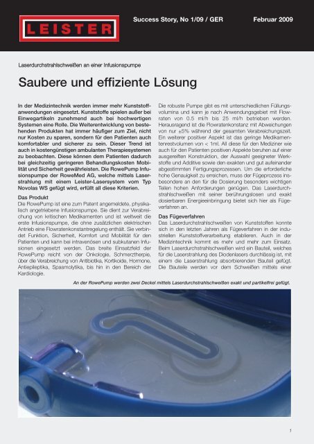 Saubere und effiziente Lösung - Leister