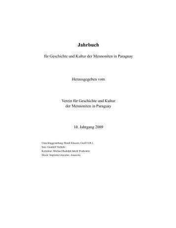 Jahrbuch - Verein für Geschichte und Kultur