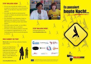 flyer DIN-A4-deutsch.indd - STOP MALARIA NOW! - Home