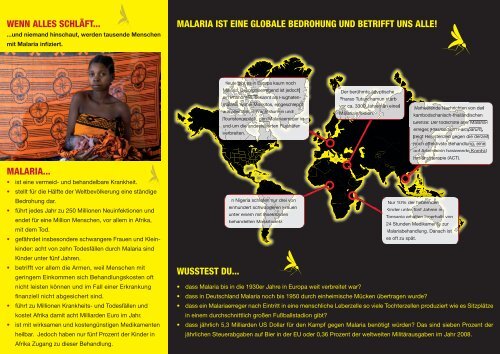 flyer DIN-A4-deutsch.indd - STOP MALARIA NOW! - Home