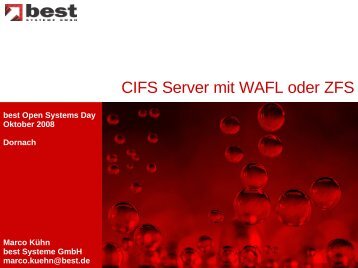 Opensolaris CIFS - best Systeme Gmbh