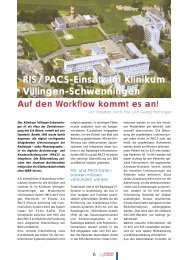 RIS / PACS-Einsatz im Klinikum Villingen ... - Medizin-EDV