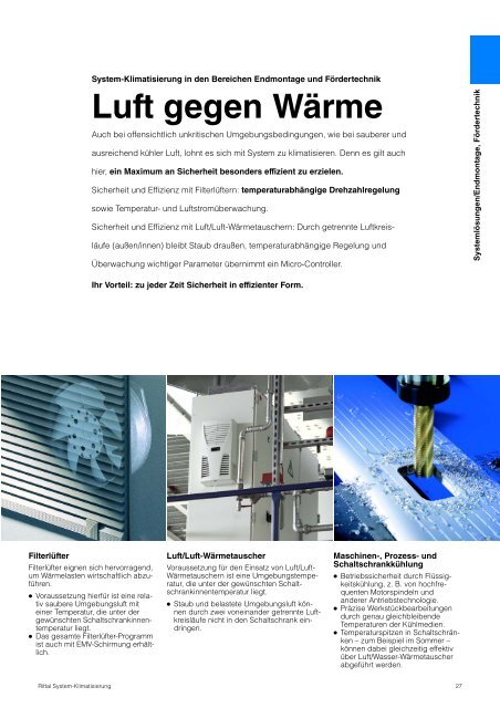 Rittal System-Klimatisierung - Neuer Katalog zum Download PDF, 4 ...