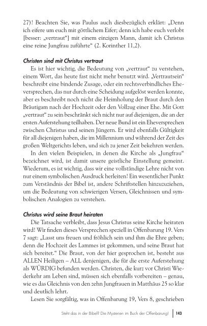 die mysterien im buch der offenbarung! - Auf Posten Stehen