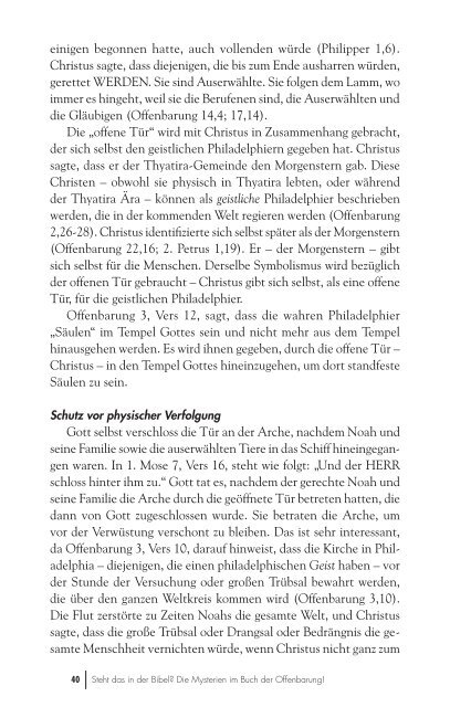 die mysterien im buch der offenbarung! - Auf Posten Stehen