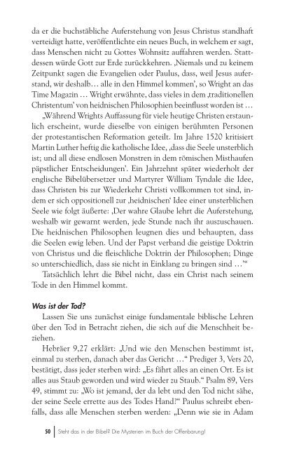 die mysterien im buch der offenbarung! - Auf Posten Stehen