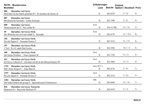 Die komplette Tanzmusikliste als pdf-file