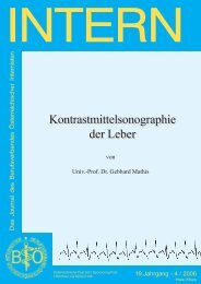 Kontrastmittelsonographie der Leber Kontrastmittelsonographie der ...