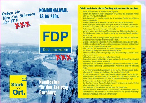 Kandidaten für den Kreistag Bernburg