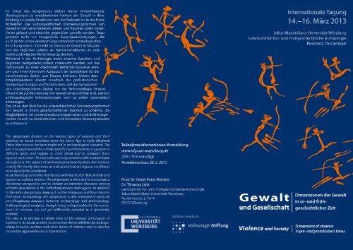 abstracts - Lehrstuhl für Vor- und Frühgeschichtliche Archäologie