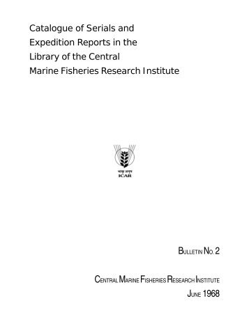 Bulletin 2 - Eprints@CMFRI - Central Marine Fisheries Research ...