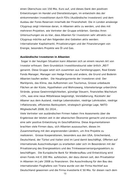 Immobilienhandel (PDF) - Wirtschaftsagentur Schweiz-Albanien