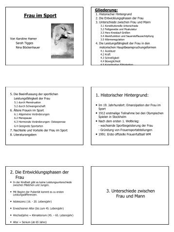 Frau im Sport