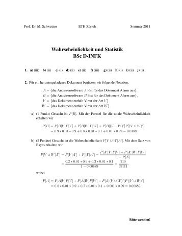 Musterlösung (pdf) - ETH Zürich