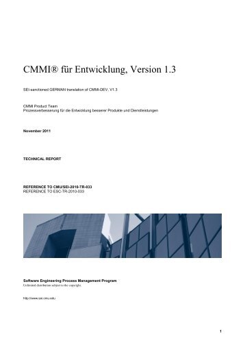 CMMI® für Entwicklung, Version 1.3 - Software Engineering Institute ...