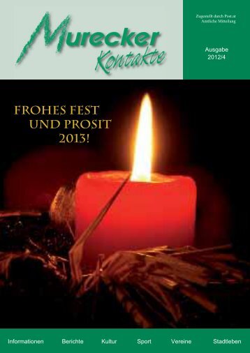 FROHES FEST UND PROSIT 2013! - Mureck