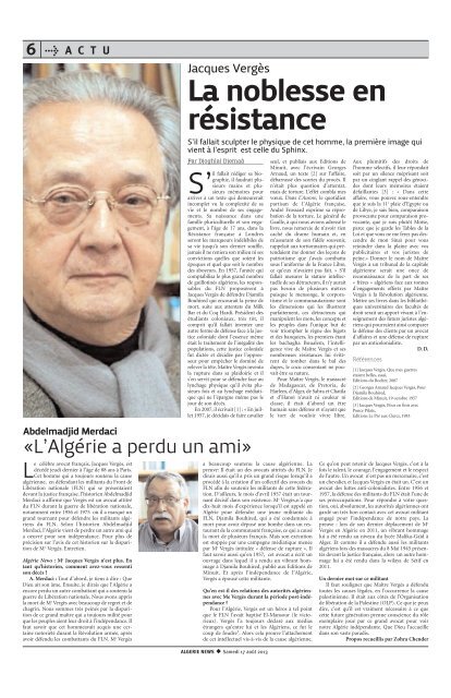 Mise en page 1 - Algérie news quotidien national d'information