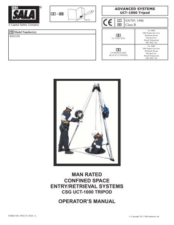 man rated confined space entry/retrieval systems csg uct-1000 ...