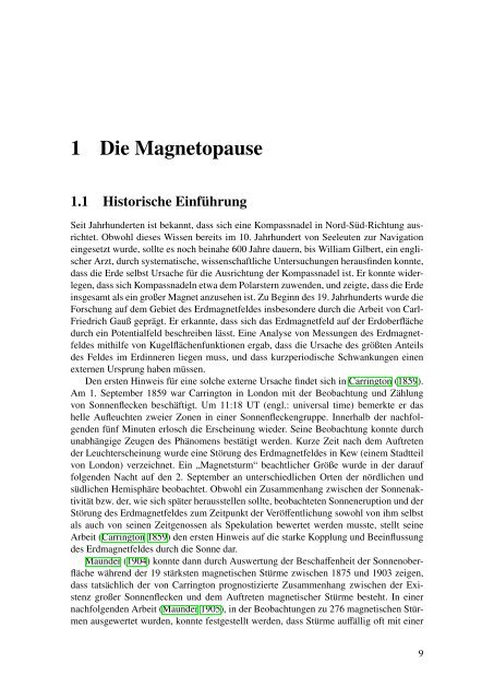 Stehende Kruskal-Schwarzschild-Moden an der Magnetopause