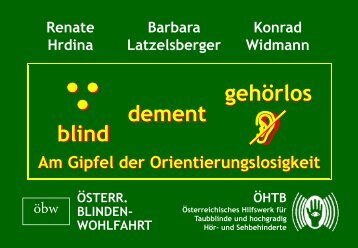 gehörlos gehörlos dement blind dement blind - Lebenswelt Heim