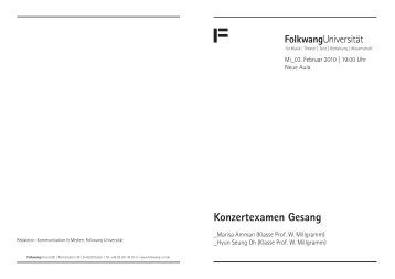 Veranstaltungsprogramm (Pdf) - Folkwang Universität der Künste